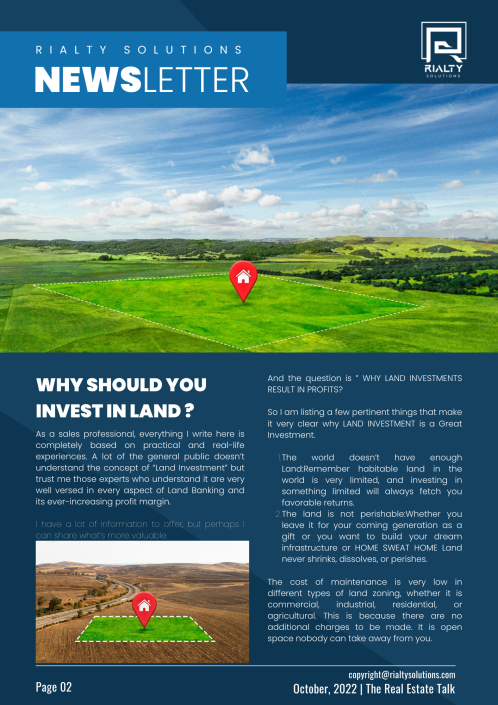why invest in land